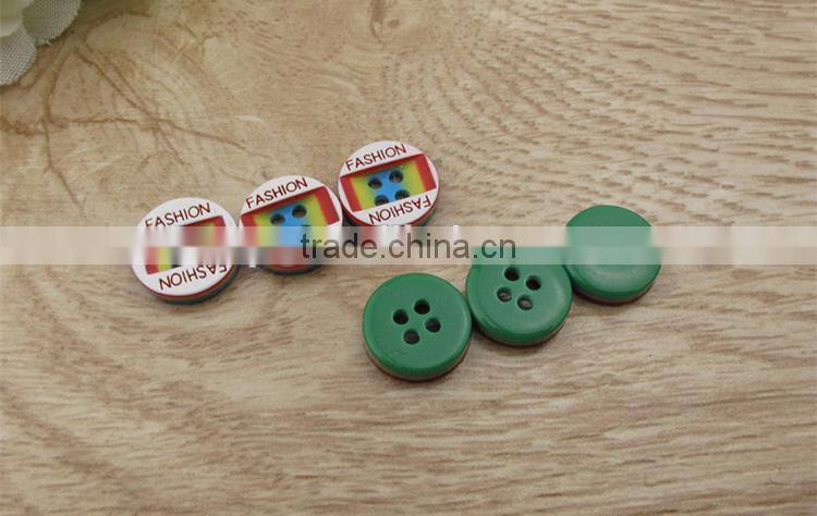Wholesale Fashion Decoration 4 Holes Custom Resin Button
