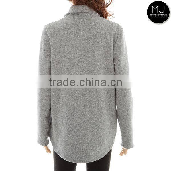Factory Heather Fabric Winter Pullover Women Clothing