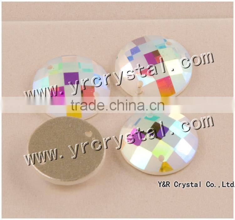 octagonal 13*18mm octagon flat back smooth jewelry glass stones