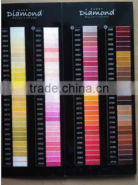 high quality fabric color shade cards embroidery thread color chip, color card, color chart