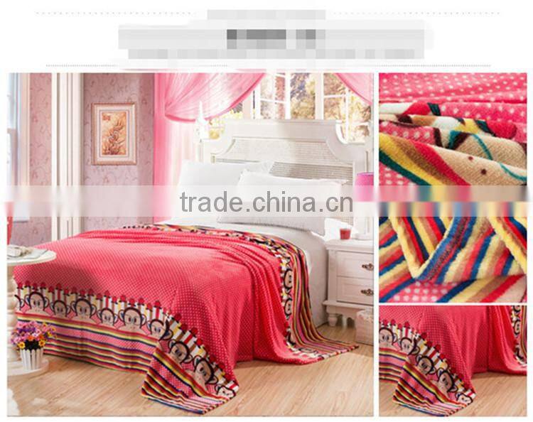 Pure color with thick blanket air conditioning blanket Farley blanket child cut flower coral blanket flannel blanket