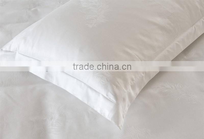 100% cotton Hotel pillow case, satin white pillow cover used for hotel