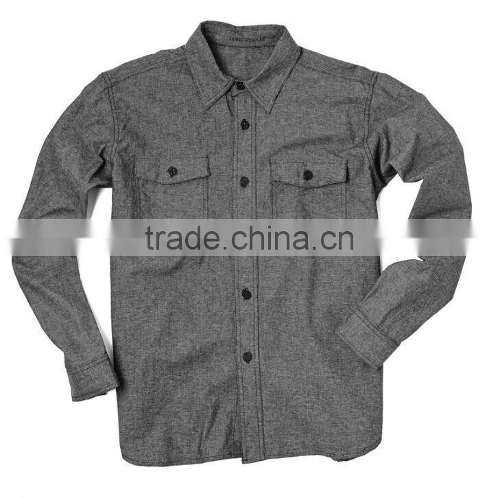 Men's wholesale stain new design casual shirts