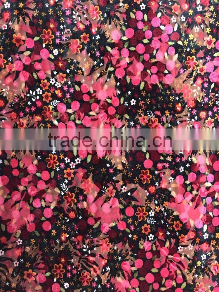 knit burnout velvet for garments