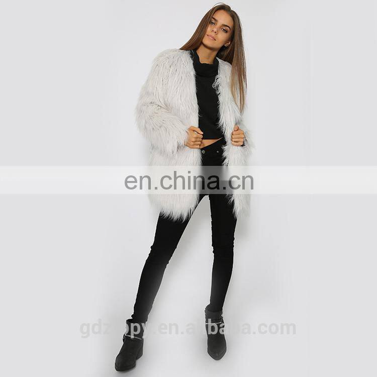 Alibaba express clothes New design jacket for women women villus jacket in Grey