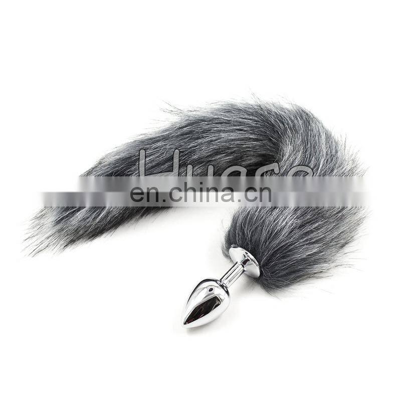 Sexy fake fox tail anal plug butt plug anal sex toys for women adult toy