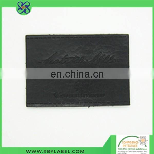 Emboss jeans leather badges