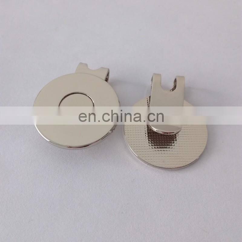 custom golf cock shape hat clip in die struck process and soft enamel technique hat clip