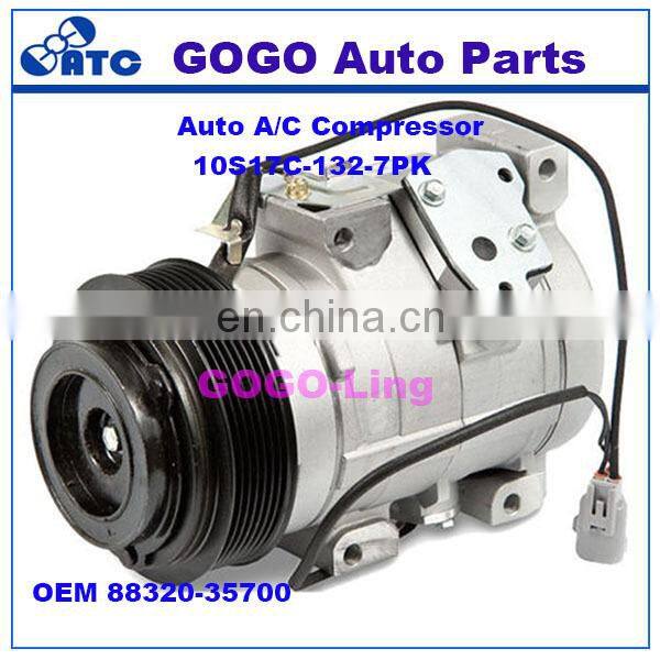 10S17C Auto A/C Compressor for Toy ota 4Runner Tundra FJ Cruiser OEM 88320-35700 88310-35830 , 88320-35700-84