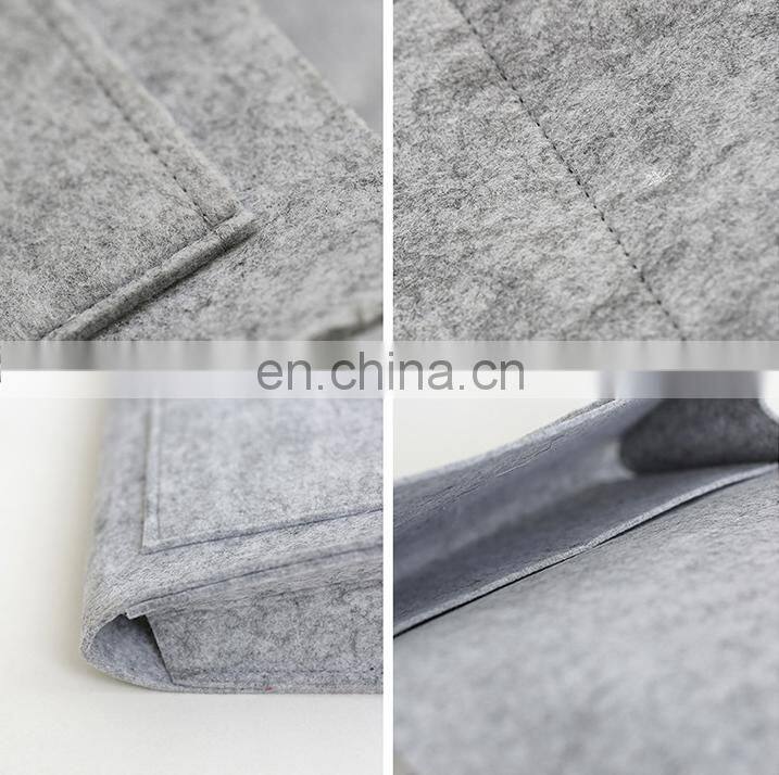 Living Room and Dormitory Felt Bedside Hanging Storage Organizer for Books Phones Tablets Accessory and TV Remote