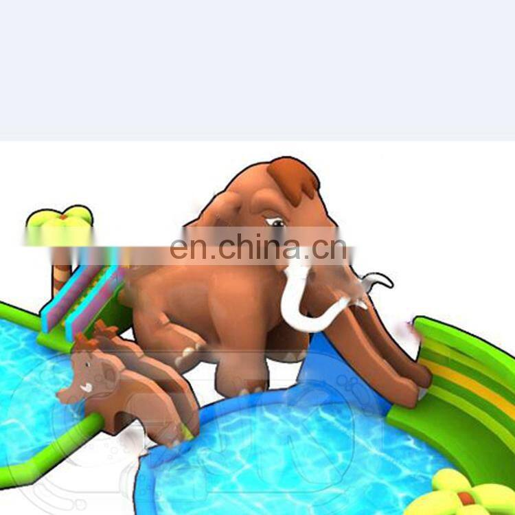 Jungle and mammoth china commercial inflatable water park for sale