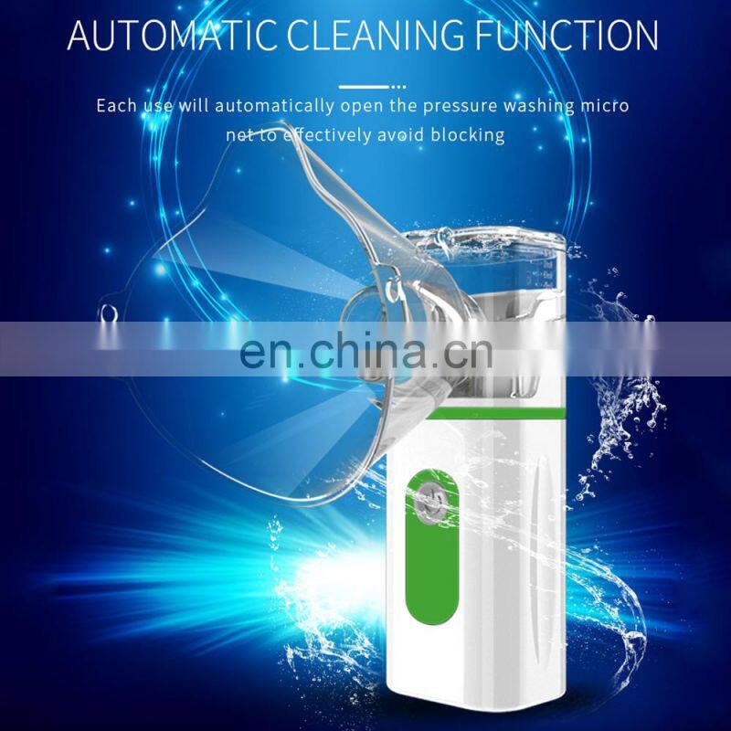 Home Inhaler Nebulizer Low Decibel Ultrasound Atomizer Handheld Adult&Kid Portable Micro Mesh Atomizer High Low 2Gear Humidifier
