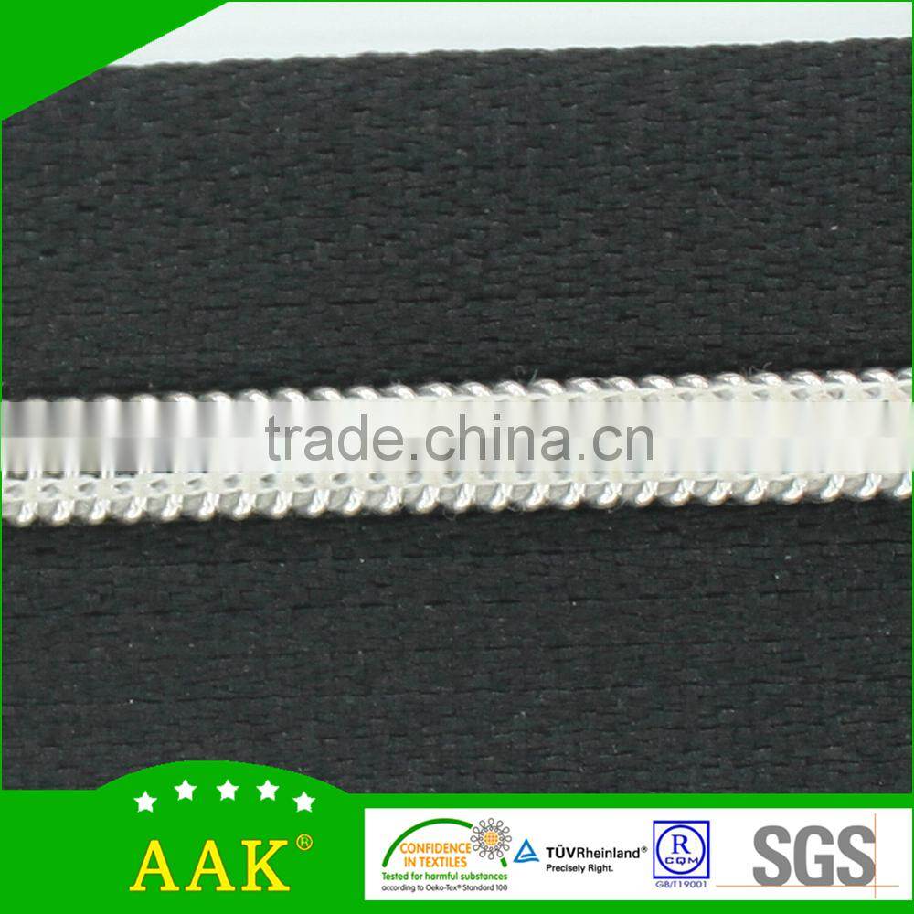 On different types of girls frocks dresses 3# nylon silver teeth zippers