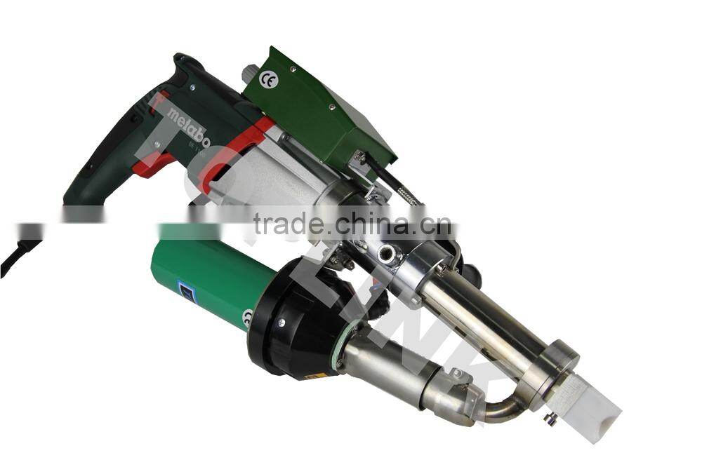 Plastic extruding equipment with Metabo motor and TOPLINK hot air gun