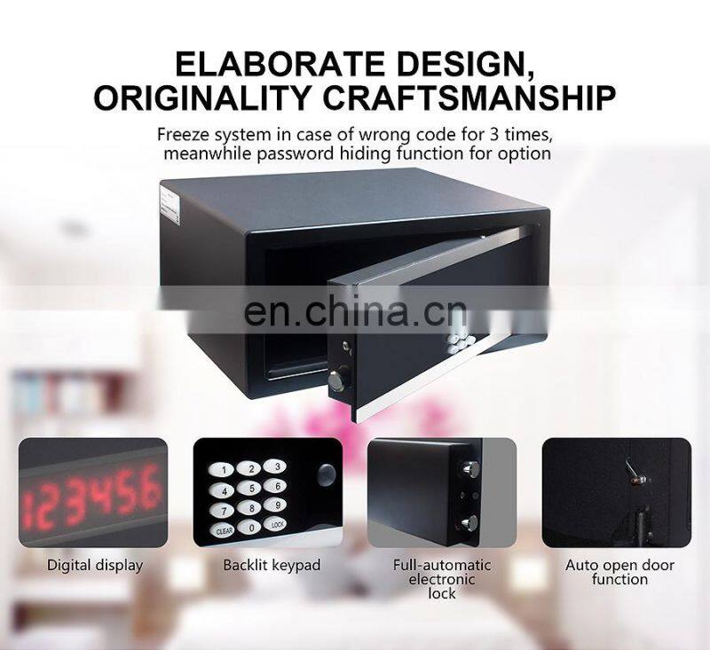 Honeyson new hotel supplies wall mounted electronic guest room safe box