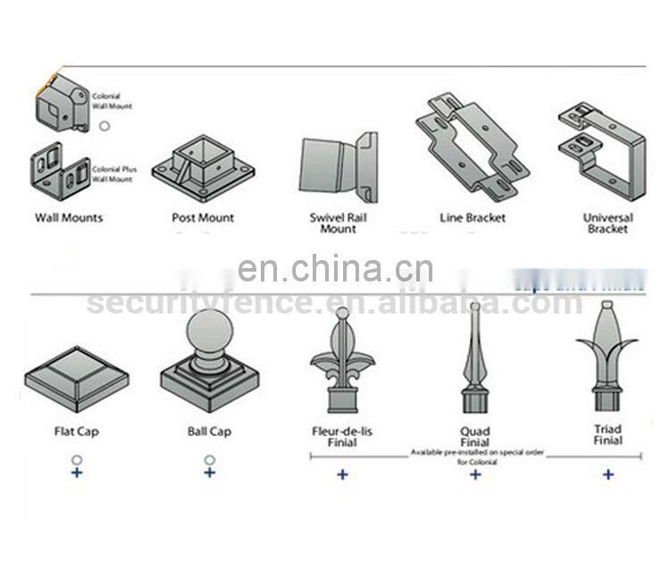 ISO factory cheap decorative metal sliding gate design