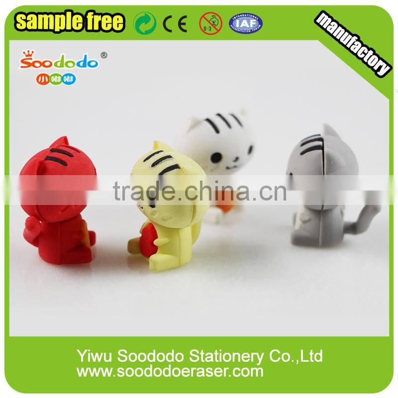 Novetly product cat soft eraser chinese stationery