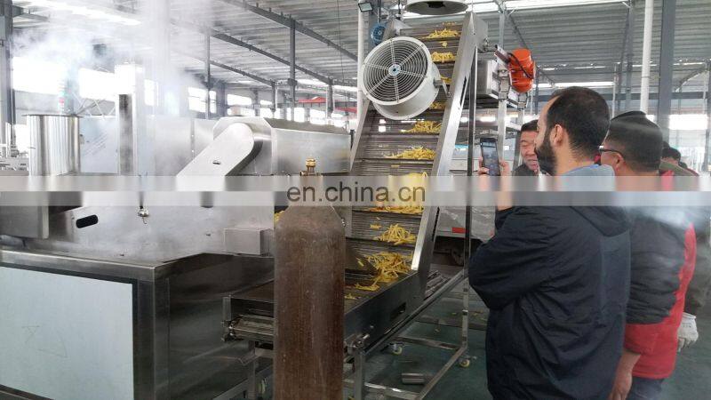 Full automatic frozen french fries production line french fries making machine price