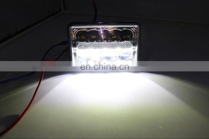 LED6545 aluminum alloy factory supplies Lantsun Led lighting 4x6 inch LED work light 10-30V 45W IP68 led lamp spot