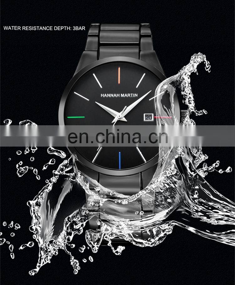HANNAH MARTIN HM-17552 Men Business Original Brands Watches Stainless Steel Simple Charm Man Brand Watch Custom Logo