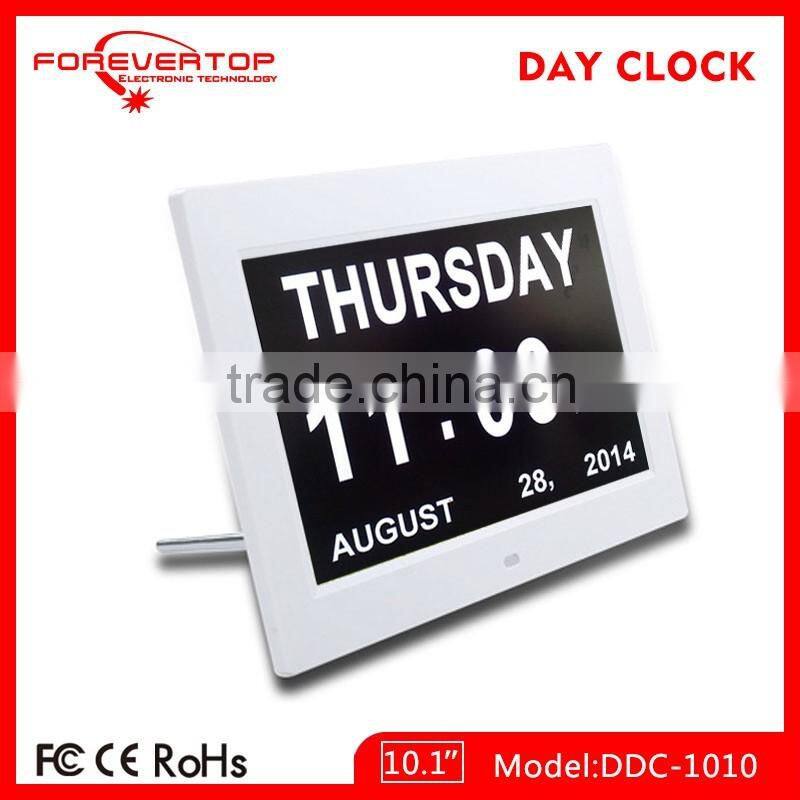 Hot sell High definition digital big screen day of week clock for elder