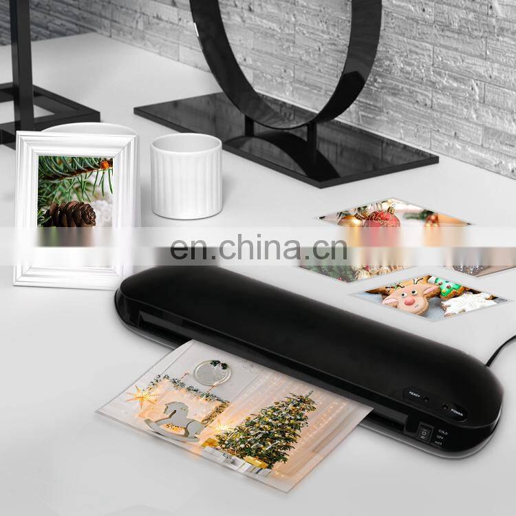 Alta calidad pequena oficina electrica de calefaccion rapida plana de plastico A3 laminador frio y caliente