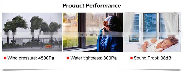 New design wood color UPVC casement window