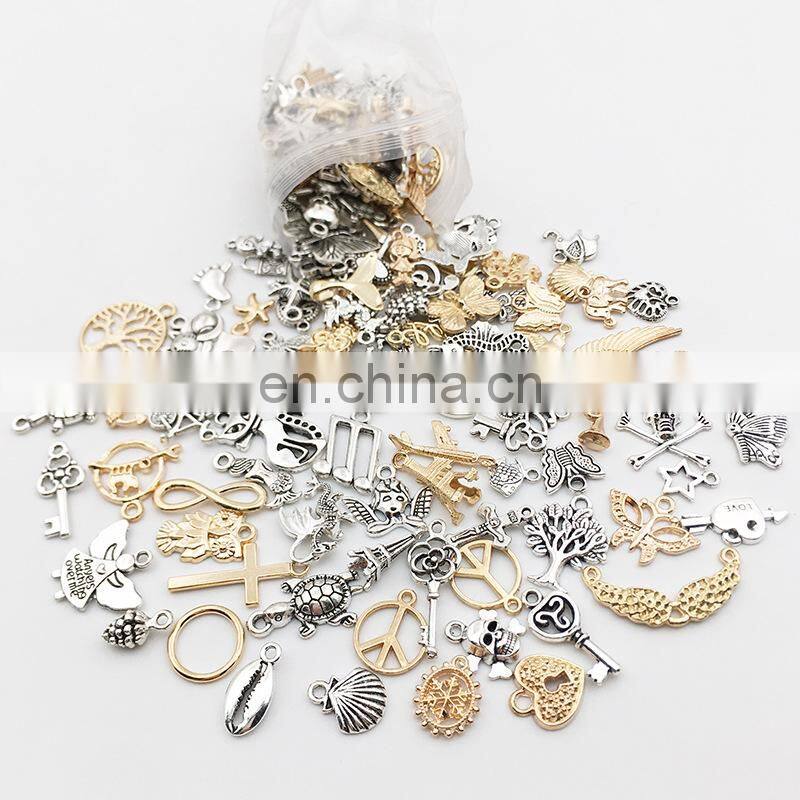 Vintage Mixed Metal Animal Birds Charms Beads Handmade DIY Bracelet Pendant Necklace Clasp Jewelry Making Findings