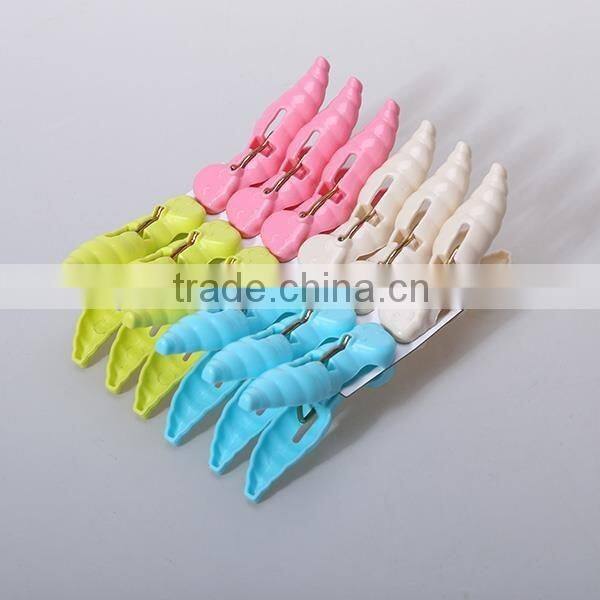 Multi-purpose plastic Strong clip clothes pegs 12pegs/set