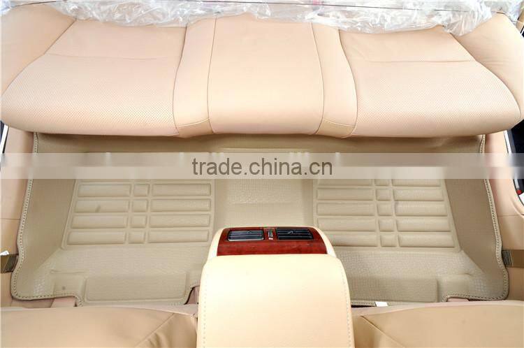 China factory popular beige car kick mat 3d car mat