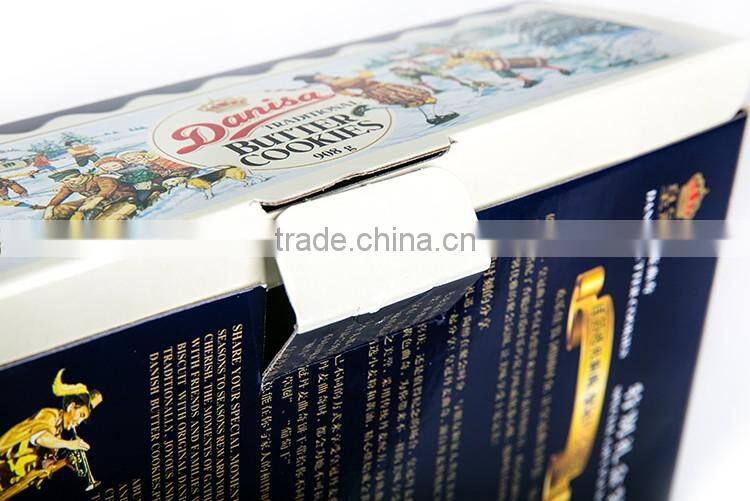 Customized top grade cookie paper box cardboard packing box