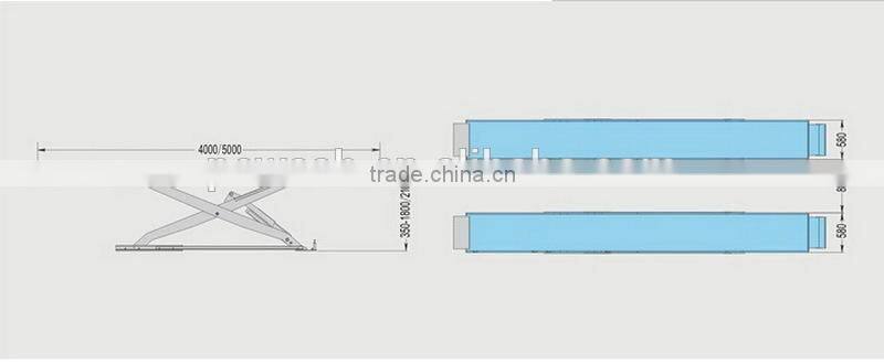 SF-G5000 Long Platform Scissor Lift, Car Scissor Lift, Car Lift