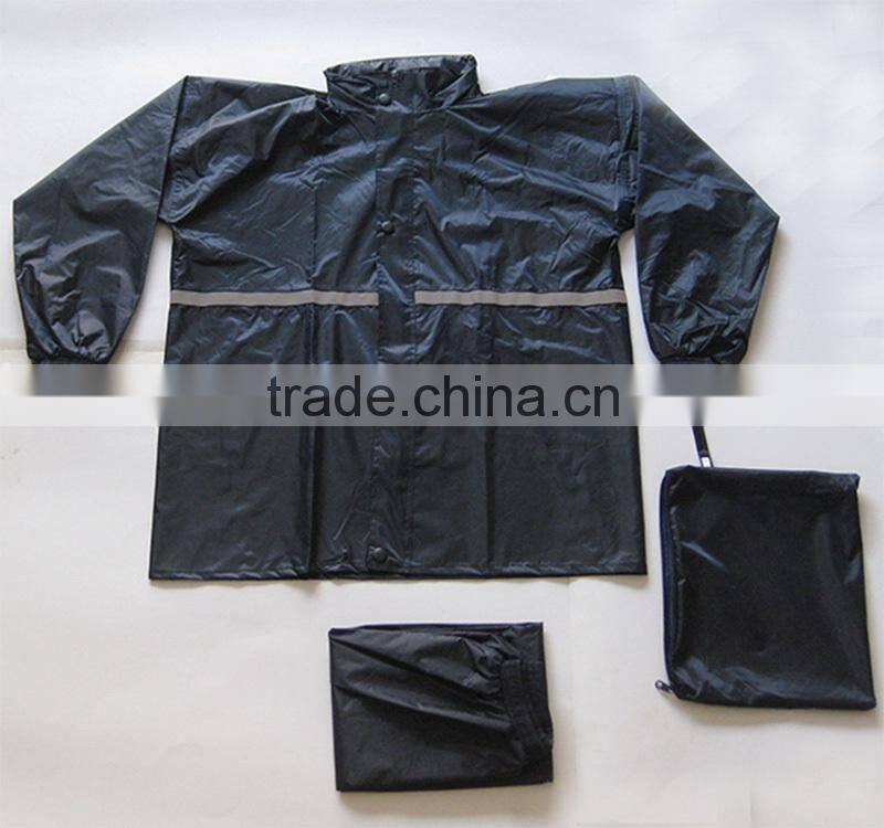 100% polyester jacket / pvc waterproof raincoat