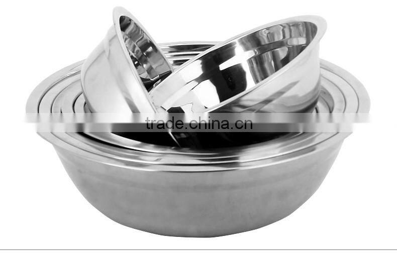 non magnetic deep soup bowl/ stainless steel kids bowl/ salad bowls