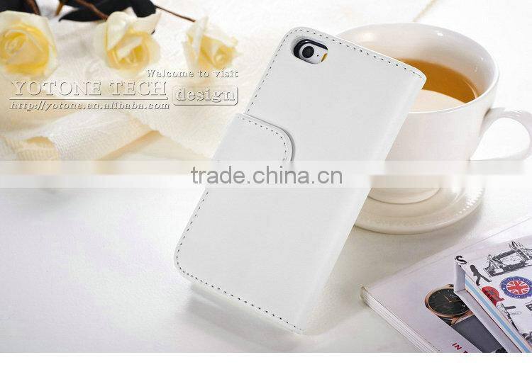 Good supplier good price good fashion horizontal flip mobile phone case for Iphone 5 5S with picture frame for Apple brand