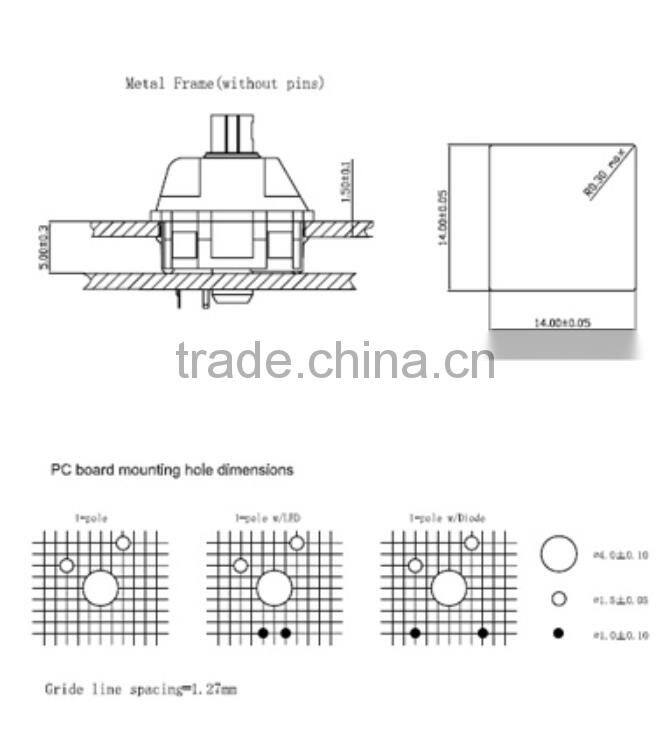 Greetech brown Keyboard Switch with Model No. GT02A1BNW
