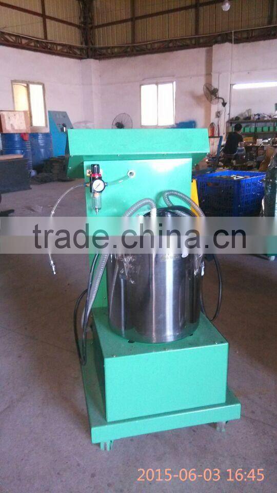 Cloth hanger flocking machine