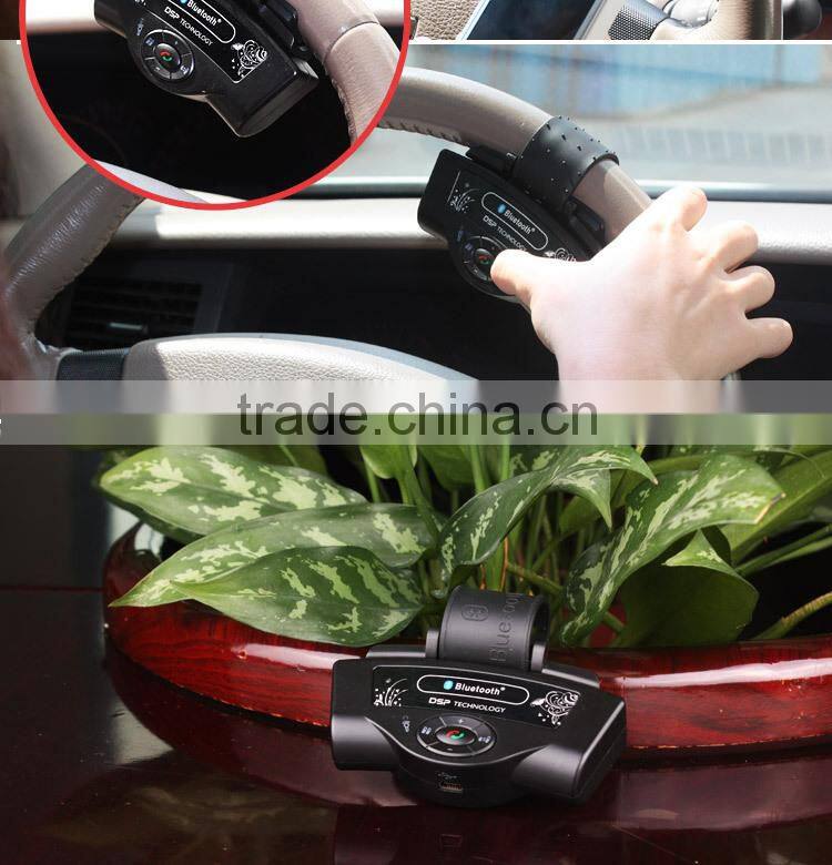 Bluetooth Car Kit With Steering Remote Control with Caller ID Display, Aux Bluetooth Car Kit,Car Bluetooth Handsfree Kit
