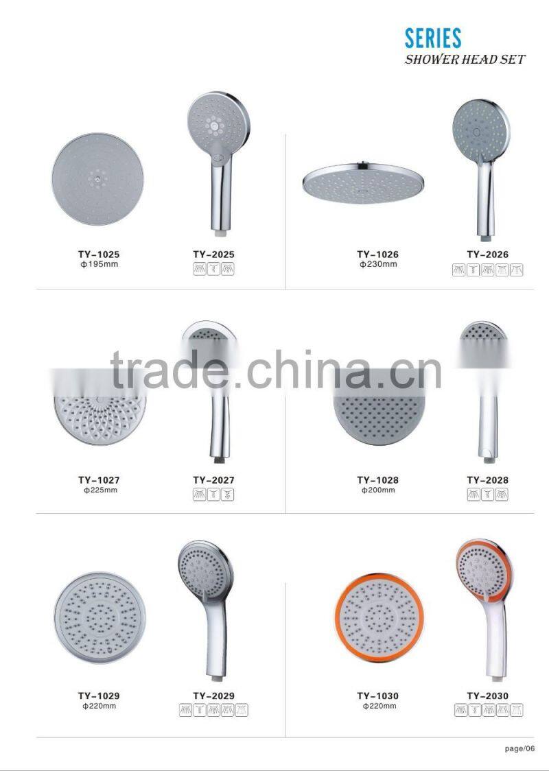 luxury style Abs single function Hight pressure Saving water shower head