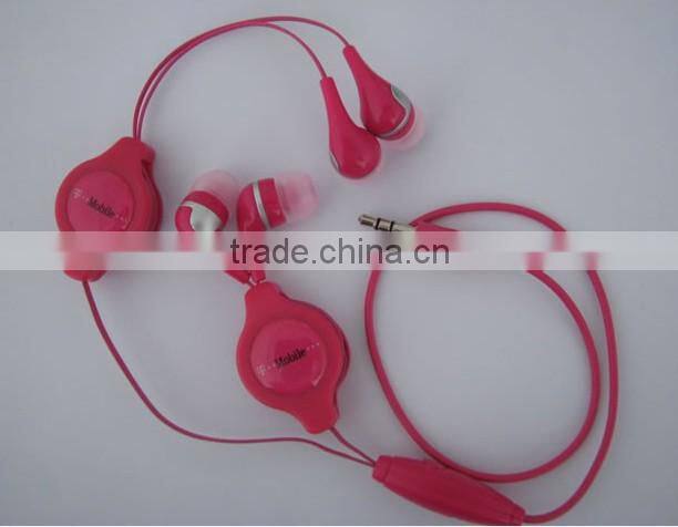 custom retractable earbuds