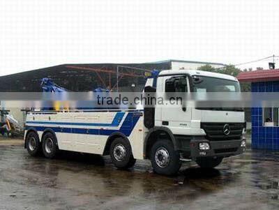 Mercedes Benz 8*4 platform road wrecker truck