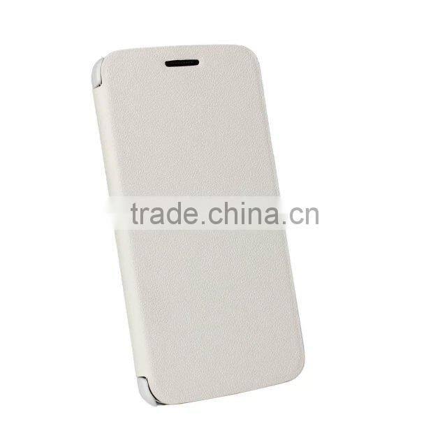 Low price Wallet flip Litchi pattern PU case cover for LG G2