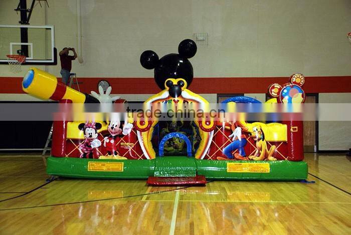Mickey mouse inflatable amusement park inflatable playground on sale