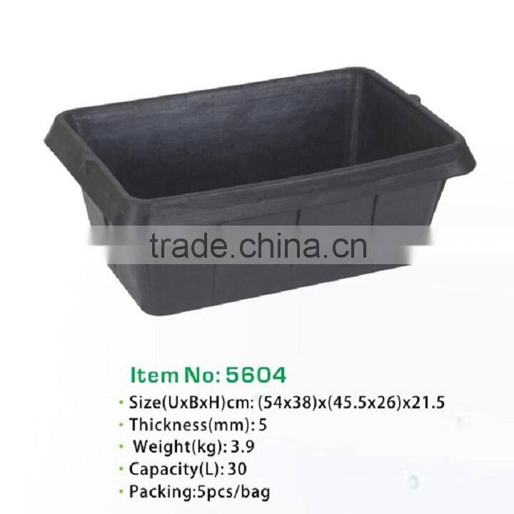 recycled square rubber bucket