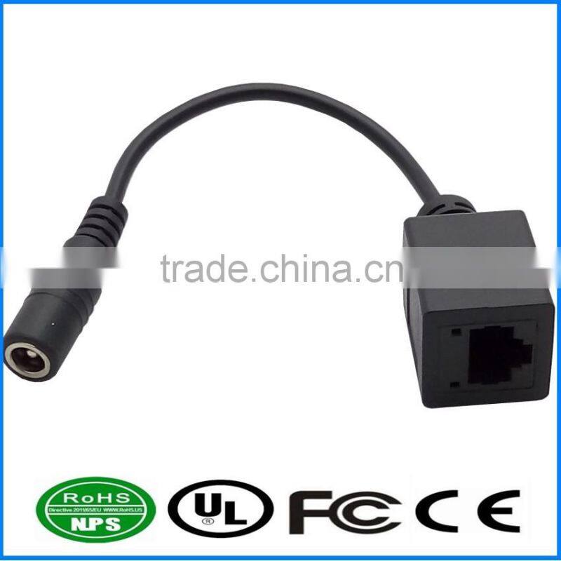 20cm RJ45 to DC5.0 CCTV Network Cable