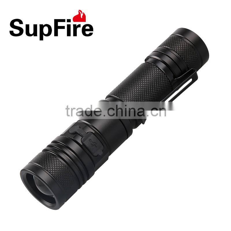 Hot sale cheap 950lm mini popular zoomable USB flashlight A2