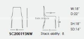 Outdoor and Indoor Aluminum Frame Chair with Durawood Seat & Back