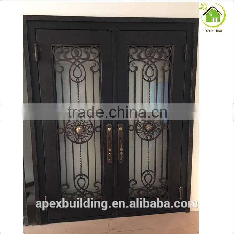 Exterior iron door design