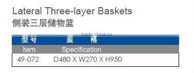 Lateral Three-tier Baskets