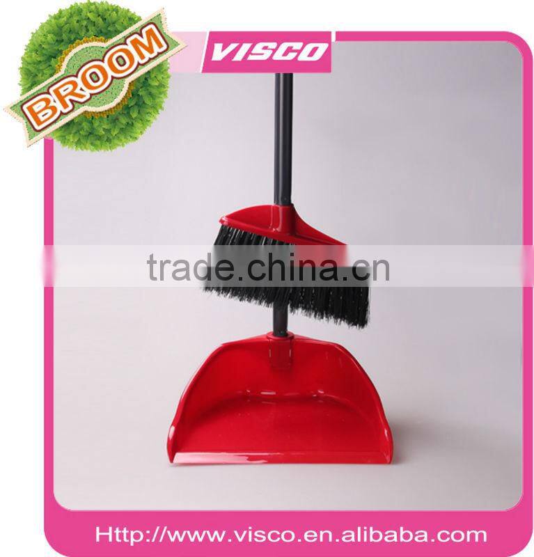 Metal handle industrial dustpan set VA130
